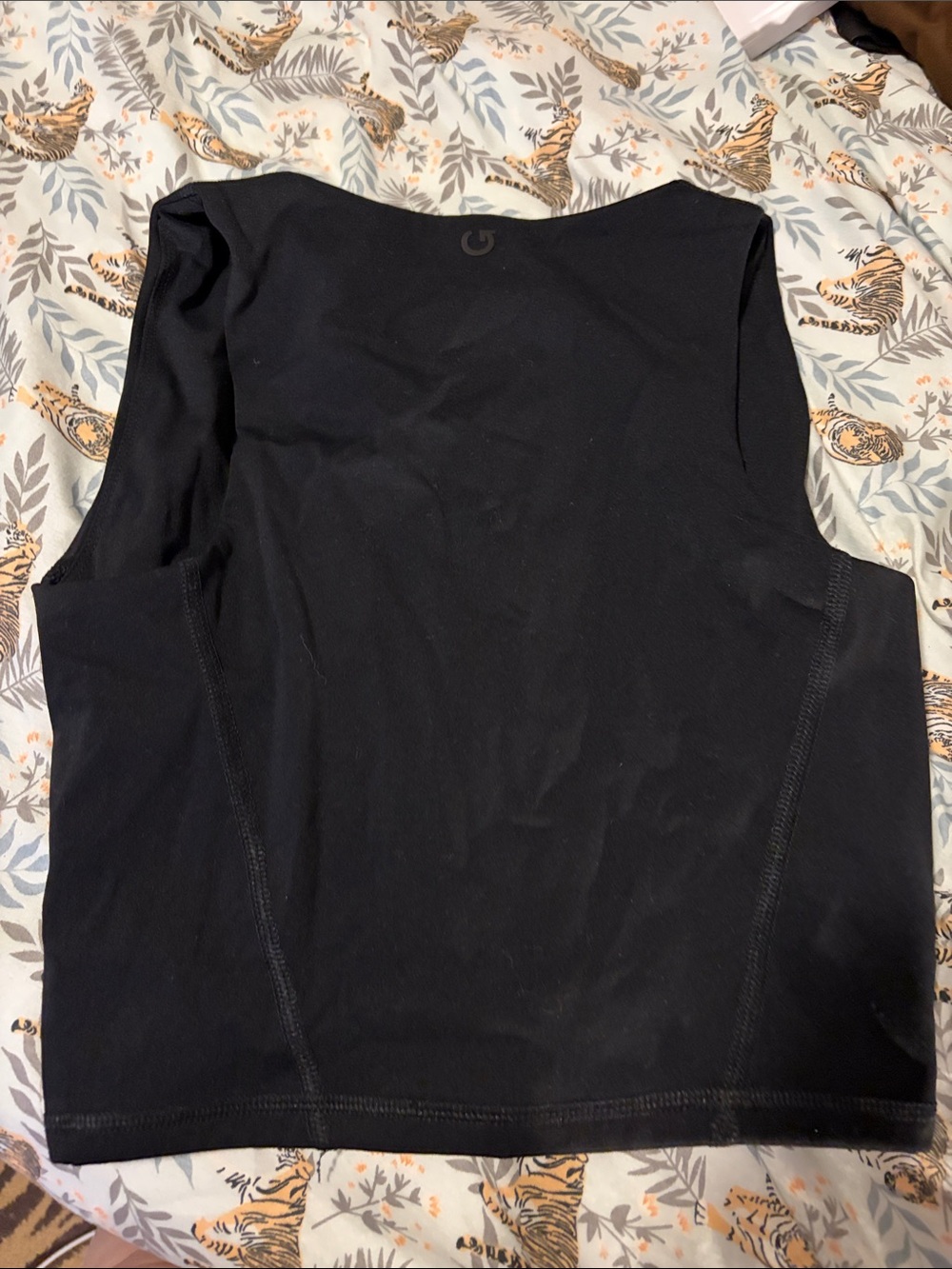 Garage Black Sleeveless Crop Top with Front Zip - XS - Picture 3 of 3